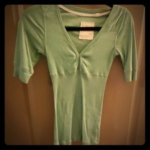 Fitted mint green top